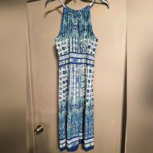 Halter Paisley Print Summer Dress size 10